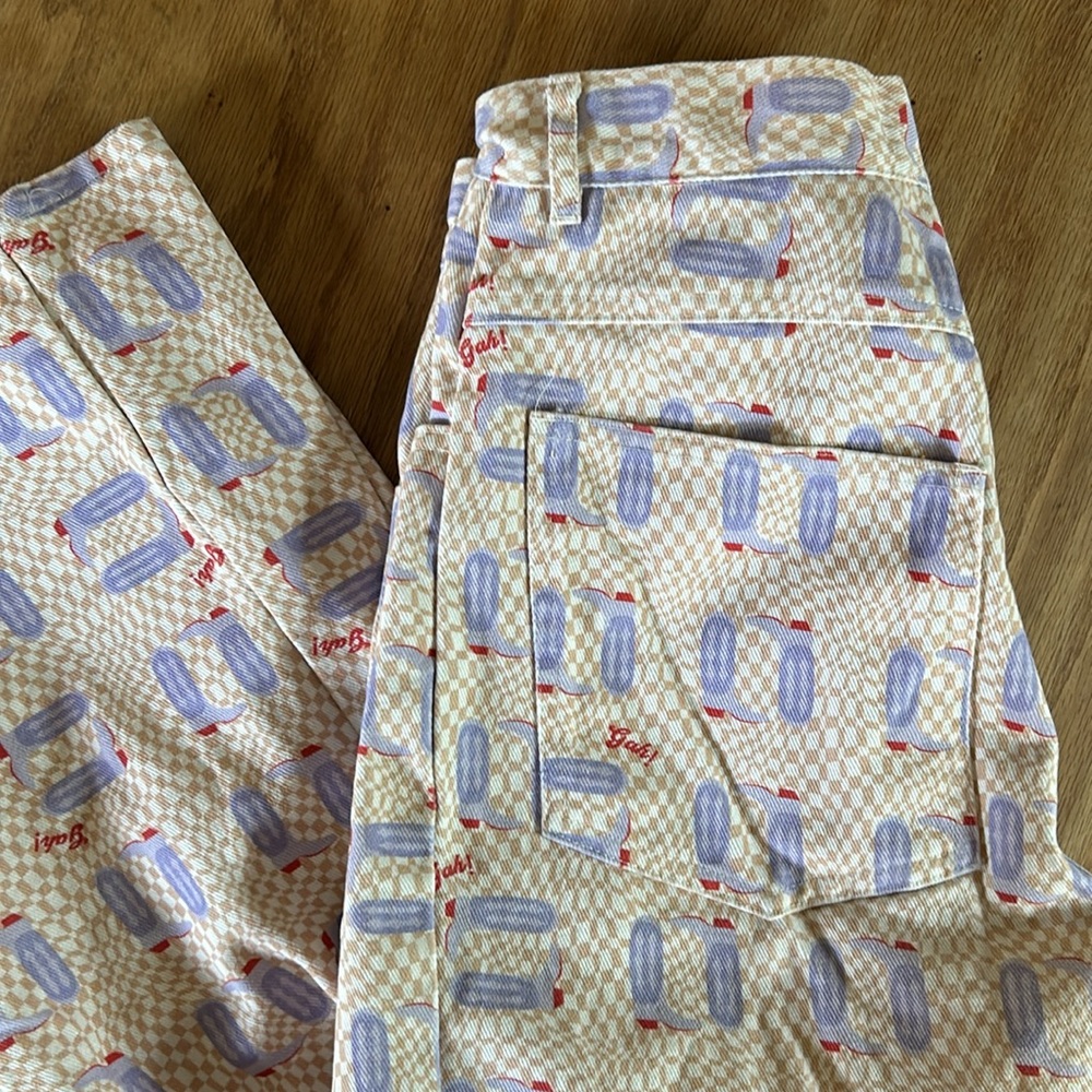 Lisa Says Gah Cowboy boot pants - worn twice, great condition - size 28 - Picture 2 of 7
